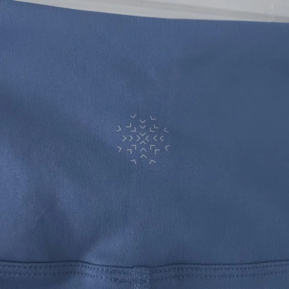 Aurique Blue High-Waisted Leggings Small Women Workout Athleticwear Pockets